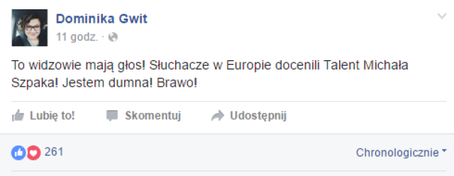 Dominika Gwit o Michale Szpaku